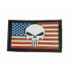 Patch PVC 3D gumový US vlajka - GHOST