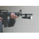 Mount on barrel for flashlight