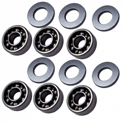 Ocelová kuličková ložiska 8mm pro A&K M249 / M60 / MK43