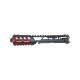 CTM FUKU-2 CNC Upper Set V2 pre AAP-01, CUTOUT (dlhý) - Čierna / červená