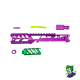 CTM FUKU-2 CNC Upper Set V2 for AAP-01, CUTOUT (Long) - Violet / Green