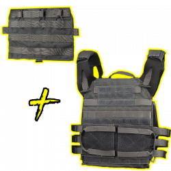 Vesta plate carrier JPC 2.0 + Přední platforma se sumkami - Šedá