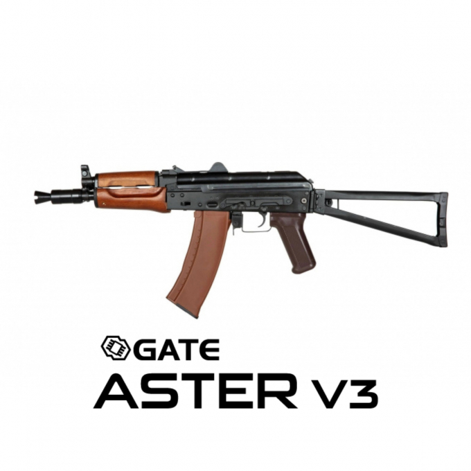 E&L AKS-74UN Essential GATE ASTER SE V3 - Černá / dřevo