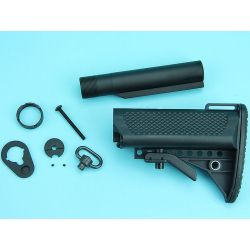 M4A1 Extended Battery Crane Type Buttstock Ball Ball (Black)