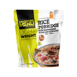 Lightweight Rýžová kaše se švestkou,malinou a skořicí