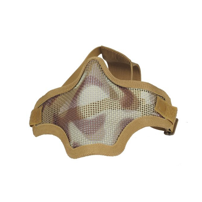 Strike Steel Half Face Mask, TAN - CAMO