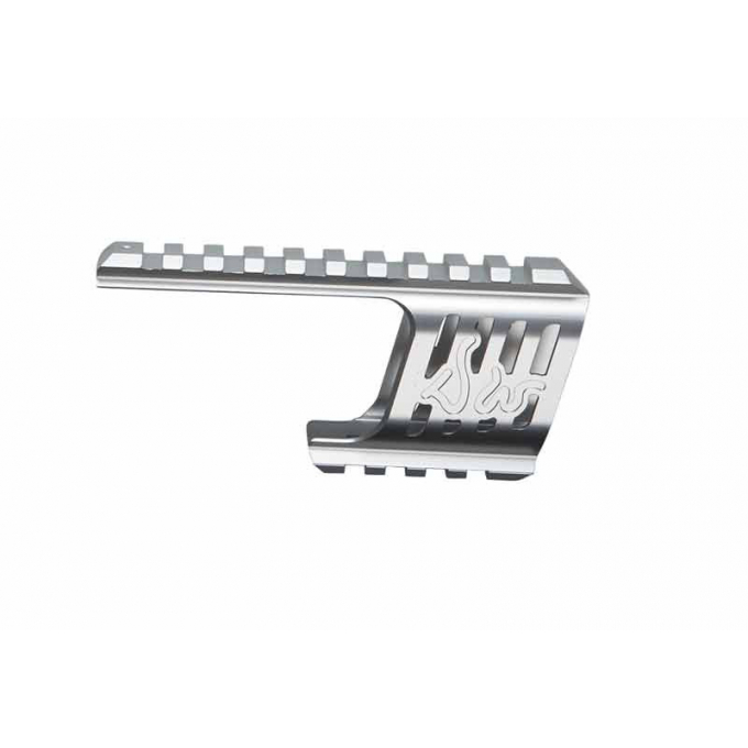 Custom CNC rail mount, DW 715, silver