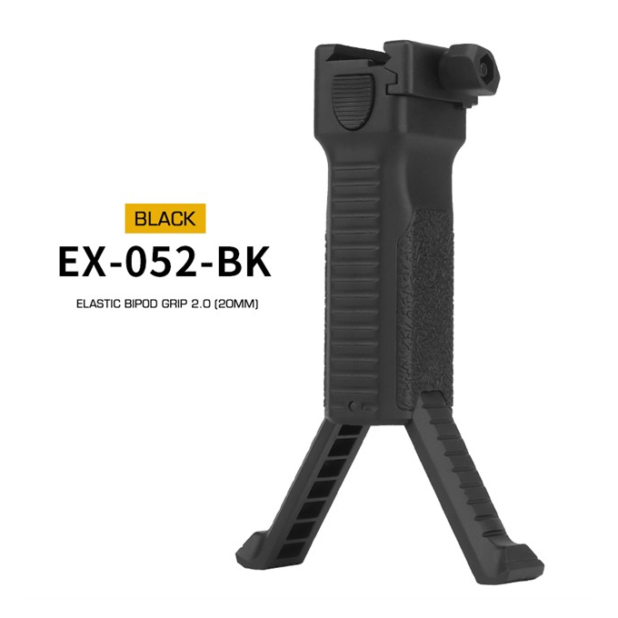 WoSporT Telescopic Bipod Grip 2.0 – Black | ANAREUS
