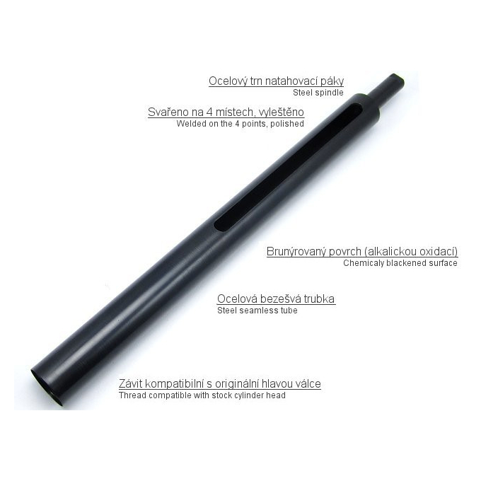 Steel cylinder for SW M24