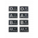 Blood patch AB NEG - TYPE B - black/white