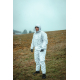 Winter camouflage waterproof coverall - set