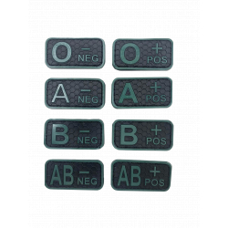 Blood patch B POS - TYPE C - black/green