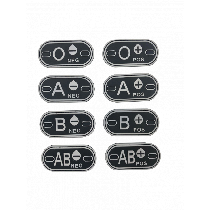 Blood patch A POS - TYPE D - black/white