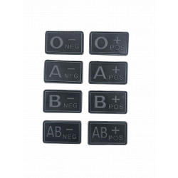 Blood patch A NEG - TYPE A - black/grey