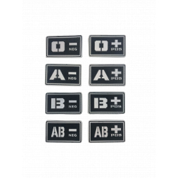 Blood patch AB NEG - TYPE A - black/white