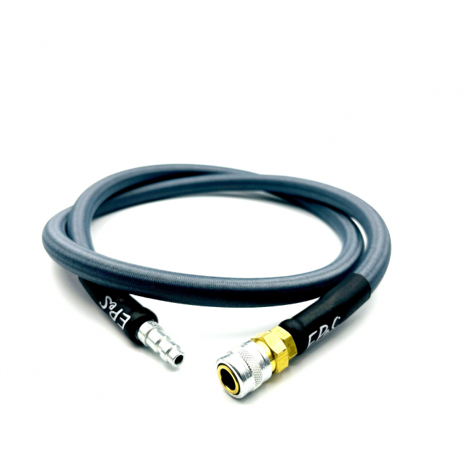 HPA 115cm hose with holster - steel gray
