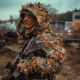 Maskovací ramenní převlečník KMCS Cobra Hood - Dark Forest