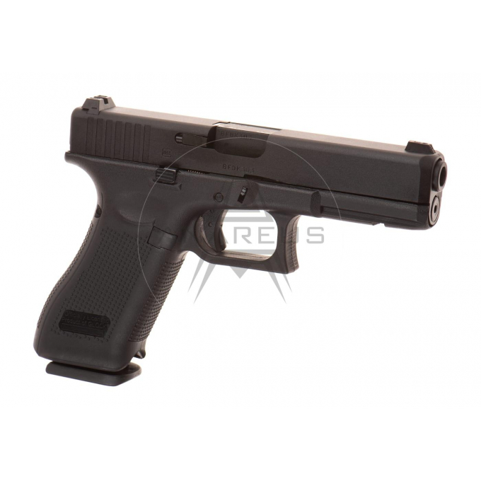 Glock 17 Gen5 - kovový závěr, blowback - černý (Glock Licensed)