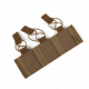 Insert Modular Chest Rig na for 3pcs of magazines AR/M4 - coyote