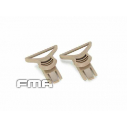 Clips - úchyt pro brýle na helmu OPS FAST, průměr 36mm - pískový
