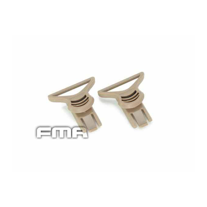 Clips - úchyt pro brýle na helmu OPS FAST, průměr 36mm - pískový
