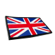 3D gumová nášivka VELKÁ BRITÁNIE - Barevná