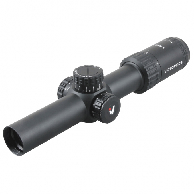 VictOptics LPVO puškohľad S6 1-6x24 SFP - Čierna