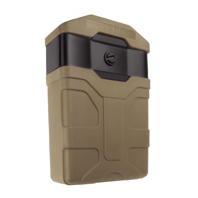 Rotační pouzdro na zásobník M16 / M4 / AR15 (NATO standard 5.56) KHAKI + molle úchyt