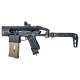 CTM CNC TwinFold Adjustable RIS Rail Stock - Black