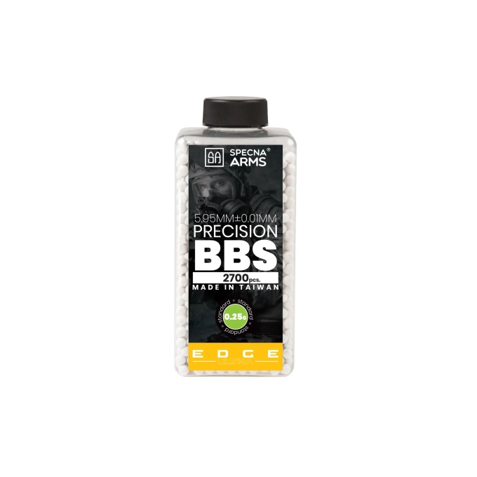 SA Pellets EDGE ULTRA™ 0.25g, 2700 BBs (Bottle) - White