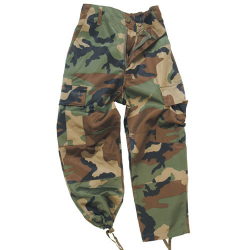 Kalhoty dětské US BDU WOODLAND, velikost XS