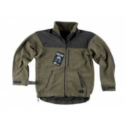 Bunda CLASSIC ARMY fleece - ZELENOČERNÁ, vel.XS