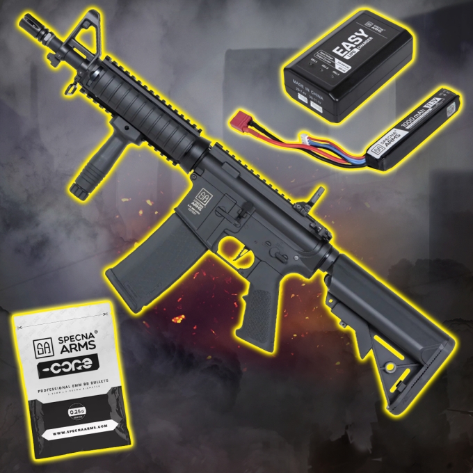 VALUE PACK SA M4A1 CQB (SA-C04 CORE™ HAL ETU™ Gen2) - Čierna