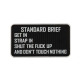 3D PVC STANDARD BRIEF Patch - Black