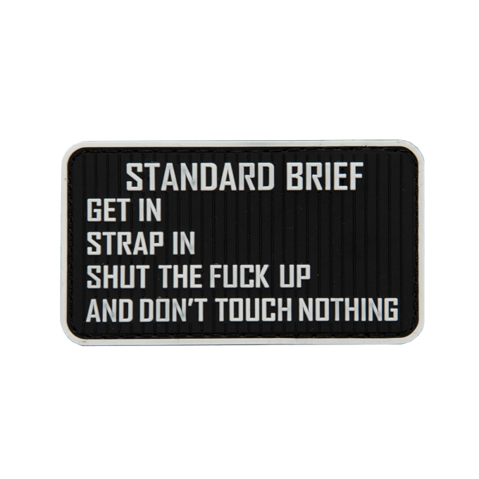 3D PVC STANDARD BRIEF Patch - Black