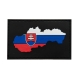 3D gumová nášivka SLOVENSKÁ VLAJKA - Farebná