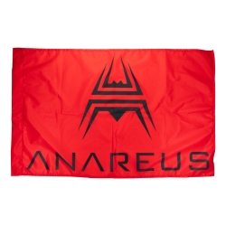 ANAREUS herní vlajka 60x90 cm - Červená