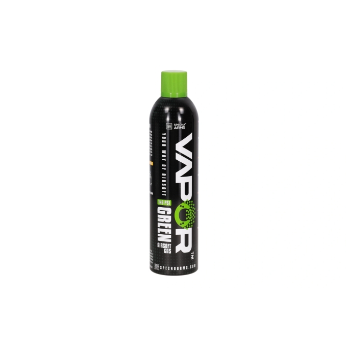 SA airsoftový plyn VAPOR Green Gas 145 PSI (600 ml) - Zelená