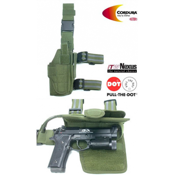 Tornado Tactical Thigh Holster - Leif Handed (olive drab)
