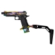 CTM TAC CNC snížený adaptér RIS pažby Hi-Capa – Electroplated Rainbow