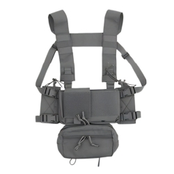 WoSporT taktický Micro Chest Rig MK4 – Sivá (Wolf Grey) | ANAREUS