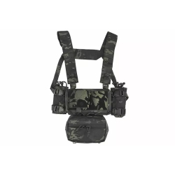 WoSporT Tactical Micro Chest Rig MK4 – Multicam Black | ANAREUS