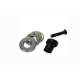 Washer and axial bearing for piston heads