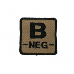 ID. Blood velcro - B-NEG - tan