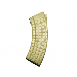Zásobník pro AK47 (Waffle) 100ran, pískový- tlačný