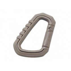 Karabina plastová 8cm - písková