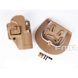 Opaskové plastové pouzdro - holster pro USP a CZ P-09, pouštní