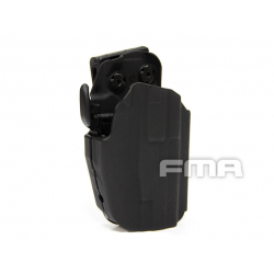 Opaskové plastové pouzdro GLS5 - holster pro GLOCK/M&P 9/MP9 a CZ P-07/09/10, černé